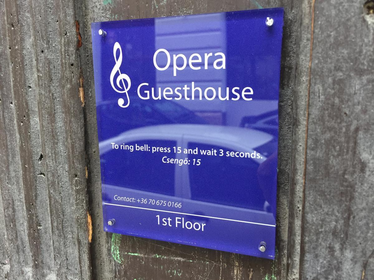 Opera Guesthouse Budapest Eksteriør billede