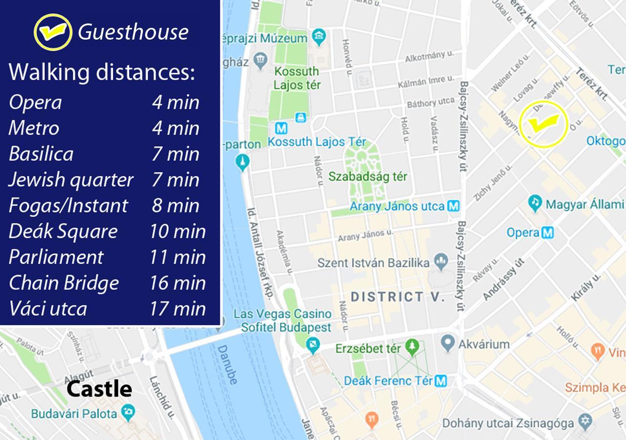 Opera Guesthouse Budapest Eksteriør billede